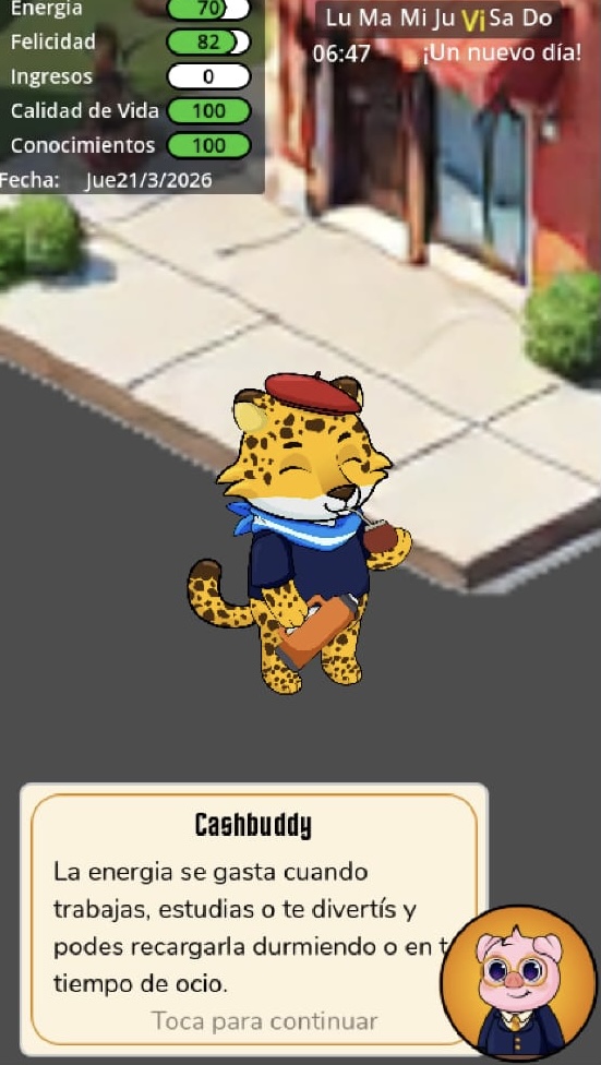 Mapa ampliado de la ciudad de Cashtopia